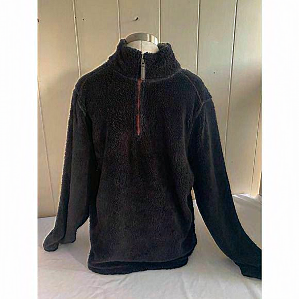 Fleece Pullover Jacket ¼ Zip‎  Blue-Grey L